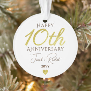 Cadeau de mariage personnalisé en faux or pour le