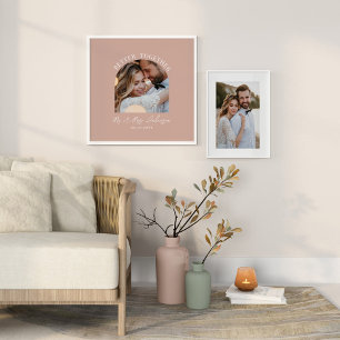 Cadeau de mariage photo d'arche rose girly décorat