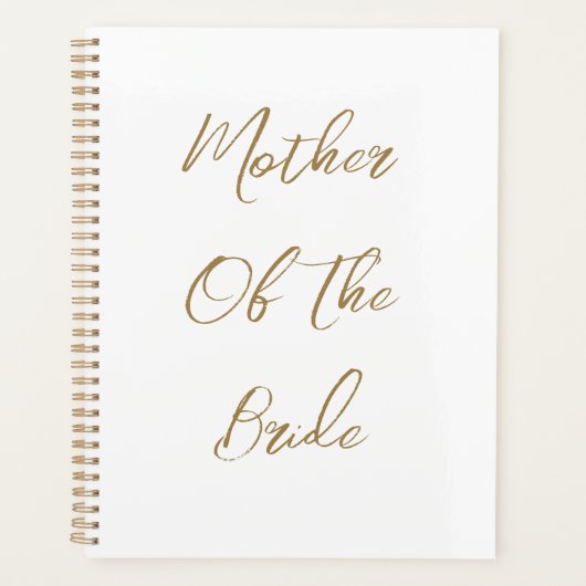 Cadeau de mariage pour la mère de la mariée - Écri (Devant)