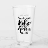 Cadeau de mariage pour la mère du marié en verre p (Devant)