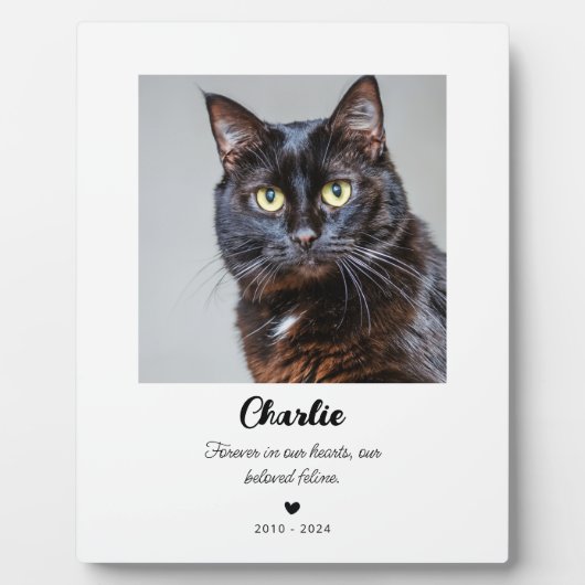 Cadeau de mémorial d'animal de compagnie | Plaque  (Devant)