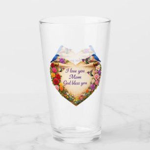 Cadeau de Mère Chrétienne Coupe en Verre à Forme d