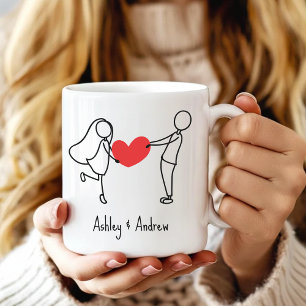 Cadeau de mug à café personnalisé pour petite amie