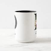 Cadeau de mug à monogramme floral personnalisé pou (Centre)