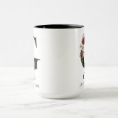 Cadeau de mug à monogramme floral personnalisé pou (Centre)
