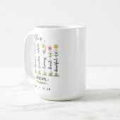 Cadeau de Mug d'Affirmation Fleur pour Première Ma (Devant gauche)