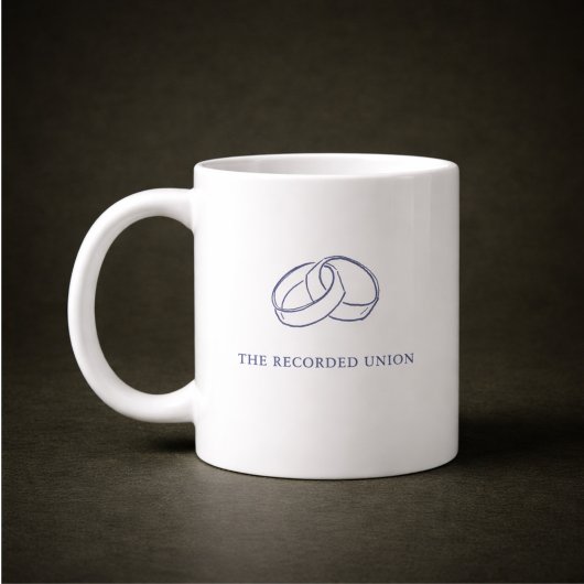 Cadeau de Mug de Mariage de Registre de Cérémonie 