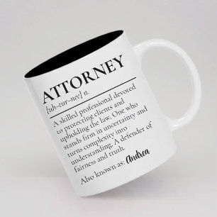 Cadeau de mug Définition d'Avocat sur mesure pour 
