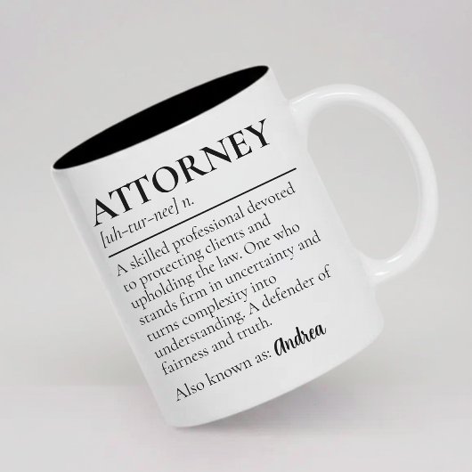 Cadeau de mug Définition d'Avocat sur mesure pour 
