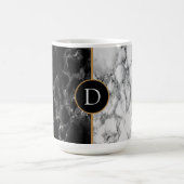 Cadeau de Mug en marbre noir avec personnalisation (Centre)