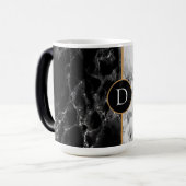 Cadeau de Mug en marbre noir avec personnalisation (Devant gauche)