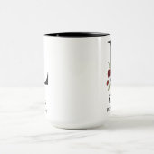 Cadeau de mug personnalisé avec initiale florale é (Centre)