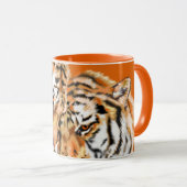 Cadeau de Mug Tigers Couple - Hug (Devant droit)