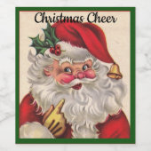 Cadeau de Noël 6 Vins Étiquettes VOTRE NOM - Mélan (Étiquettes simples)