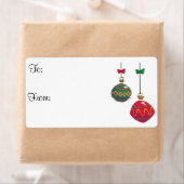 Cadeau de Noël à/à partir des étiquettes (En situation)