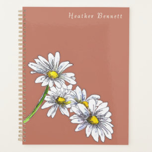 Cadeau de Noël Bohème Floral Aquarelle Daisy