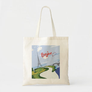 Cadeau de Noël bonjour Paris sac fourre-tout