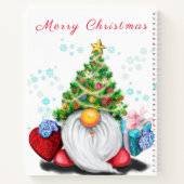 Cadeau de Noël Carnet Happy Gnome avec cadeaux (Dos)