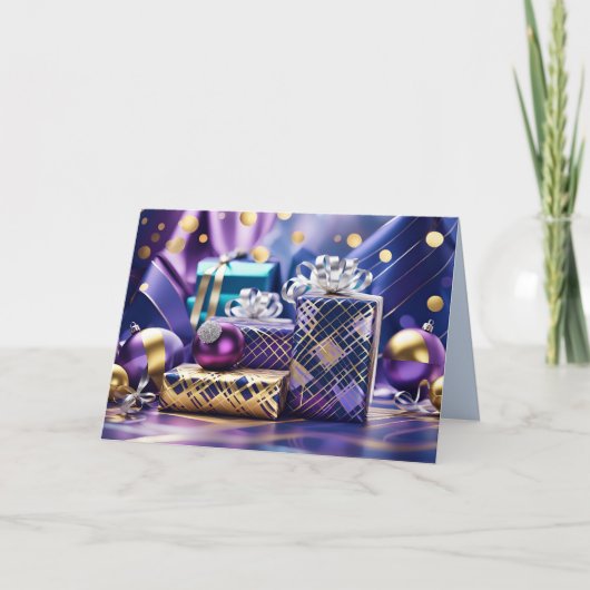 cadeau de noël carte de voeux (Devant)