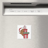 Cadeau de Noël Chat Animaux d'hiver Chats Magnet (In Situ (Lave-vaisselle))