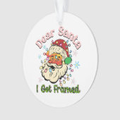 Cadeau de Noël Cher Père Noël Je Me Suis Encadré (devant)