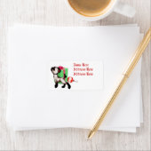Cadeau de Noël de chat étiquettes de adresse (En situation)