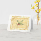 Cadeau de Noël Enfermé Carte de voeux Holly (Fleur jaune)