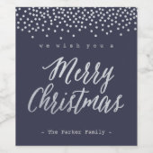 cadeau de Noël idée bouteille de vin étiquette per (Étiquettes simples)