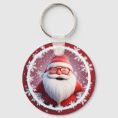 Cadeau de Noël Idée de porte-clés flocon de neige  (Verso)