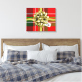 Cadeau de Noël Imprimer Tartan Motif Accueil Déco (Insitu(Chambre))