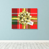 Cadeau de Noël Imprimer Tartan Motif Accueil Déco (Insitu (Plancher de Bois))