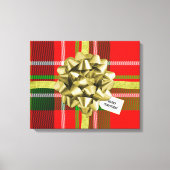 Cadeau de Noël Imprimer Tartan Motif Accueil Déco (Recto)