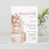 Cadeau de Noël le plus doux Fille Invitation de Ba (Debout devant)
