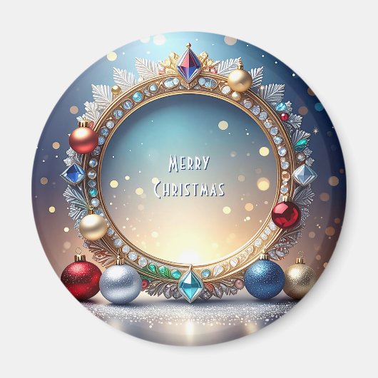 Cadeau de Noël Magnet de vacances (Devant)