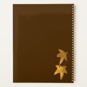 Cadeau de Noël nommé feuille dorée élégante (Dos)