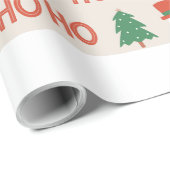 cadeau de noël Papier à envelopper (Coin rond)
