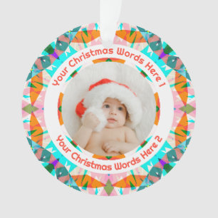 Cadeau de Noël personnalisé avec photo de famille 