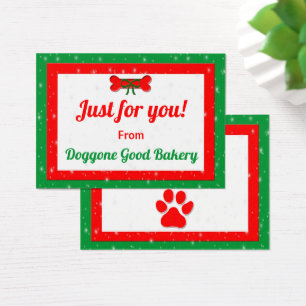 Cadeau de Noël personnalisé de chien Bone