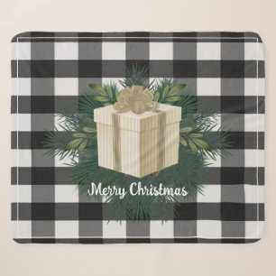 Cadeau de Noël Plaid Buffalo   Gold Holiday
