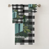 Cadeau de Noël Plaid Buffalo | TURQUOISE (En situation)