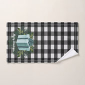 Cadeau de Noël Plaid Buffalo | TURQUOISE (Serviette à main)