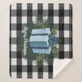 Cadeau de Noël Plaid Buffalo | Vacances bleues (Devant)