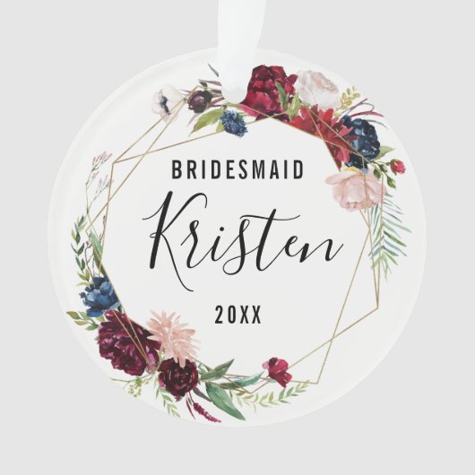 Cadeau de Noël pour Bridesmaid | Bridesmaid (devant)