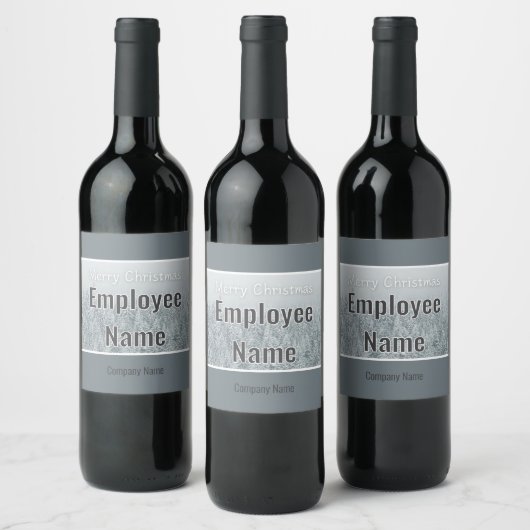 Cadeau de Noël pour Étiquette de vin employé (Bouteilles)
