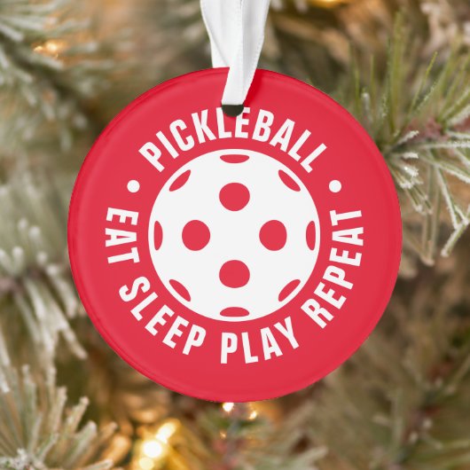 Cadeau de Noël pour joueur de pickleball (Arbre)