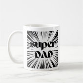 Cadeau de Noël pour papa, Mug Super Papa, Superher (Gauche)