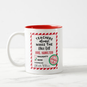 Cadeau de Noël pour un professeur mignon Mug de la