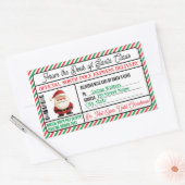 Cadeau de Noël Sticker Postal Livraison du pôle No (Enveloppe)