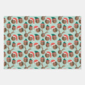 Cadeau de Noël Trois photos sur mesure Feuilles d' (Devant 2)