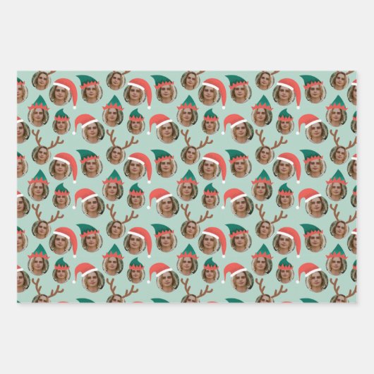 Cadeau de Noël Trois photos sur mesure Feuilles d' (Devant 2)